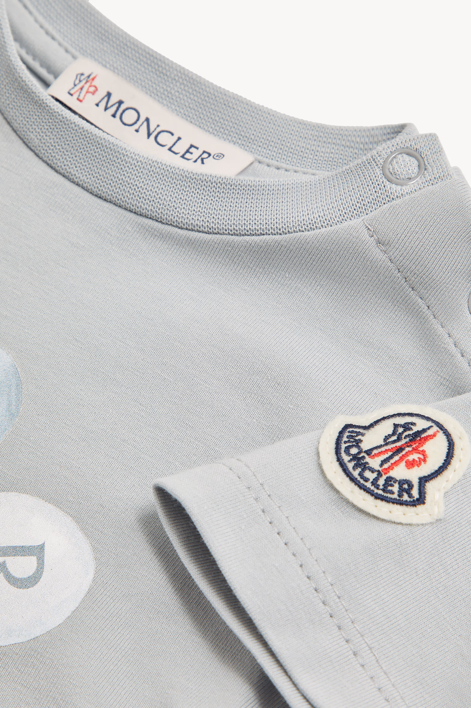 Camiseta de algodón con motivo de osito de peluche De Género Neutro Gris Moncler 3